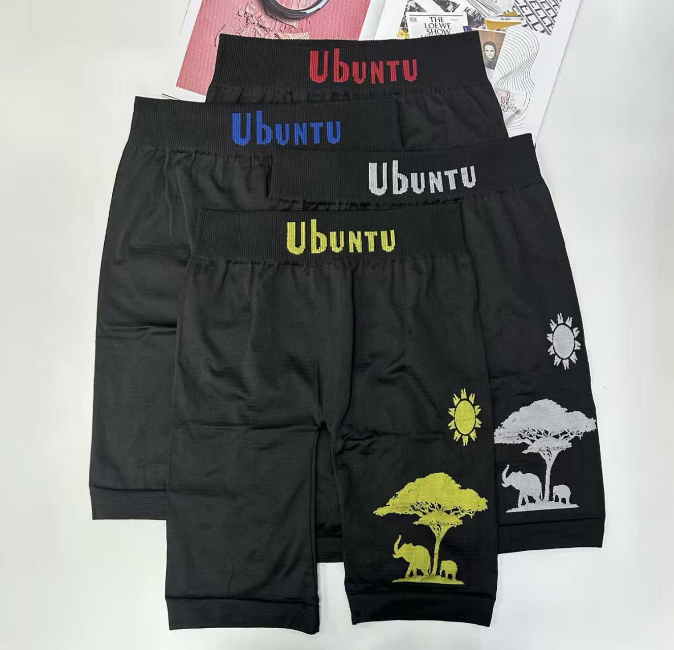 560# Leggings for export to the Middle East and Africa, comfortable and breathable men's leggings with contrasting color letter prints, QNI full figure