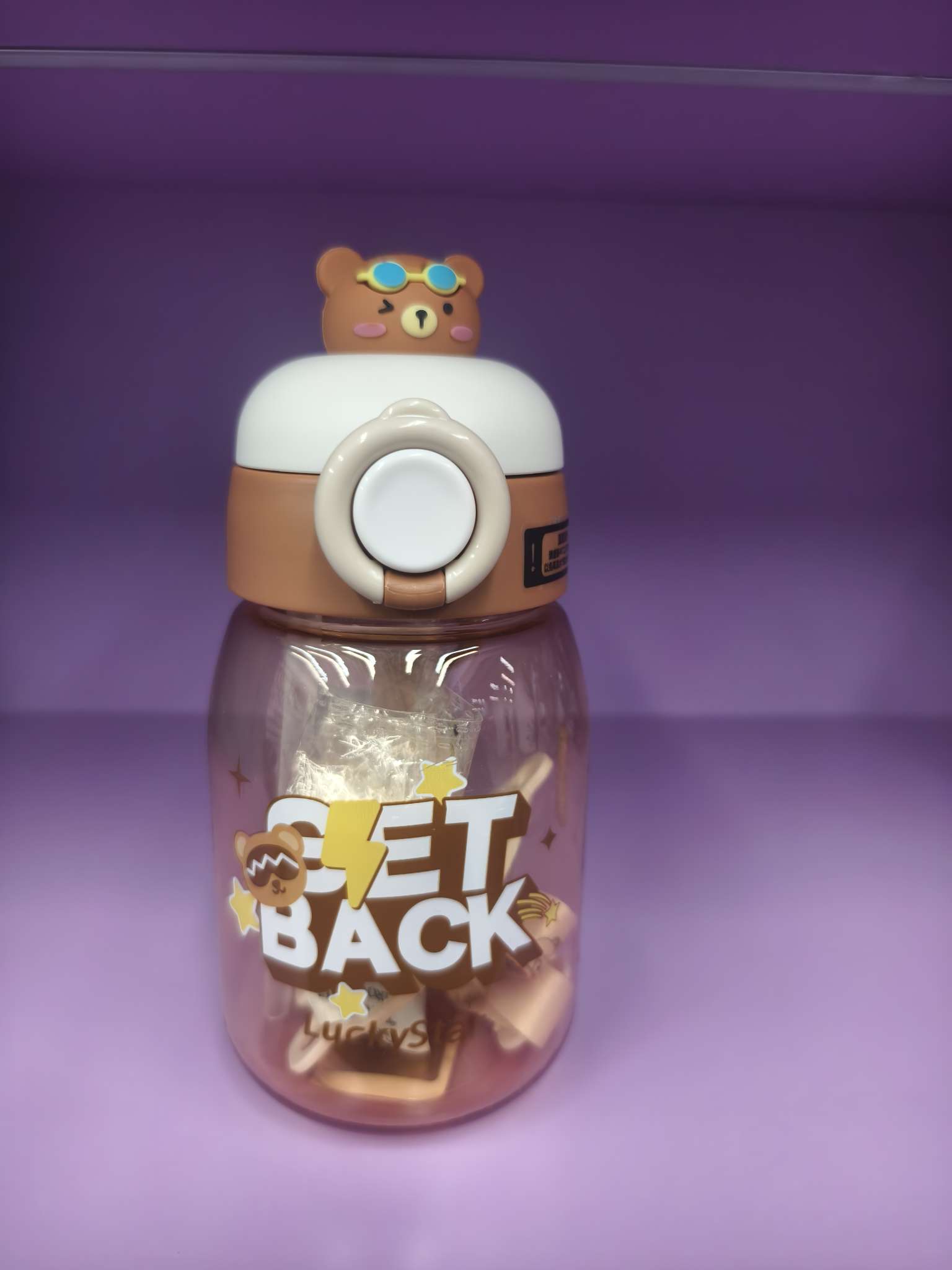 Children's cartoon slanted straw cup, plastic water cup, cute and portable cups, daily necessities, baby products, plastic children's water cup straps