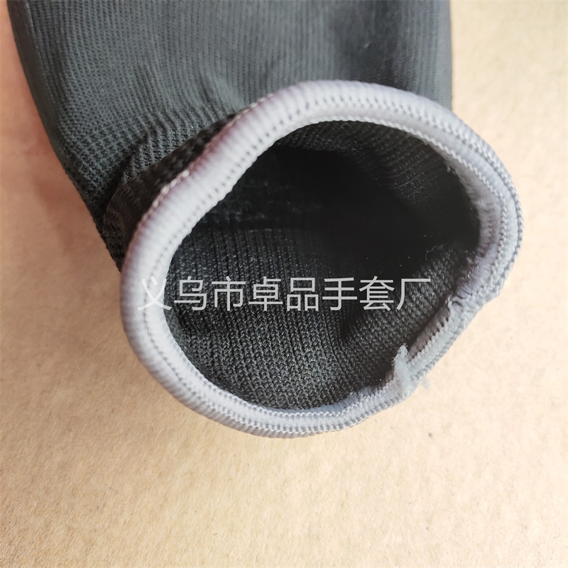 Black PU coated palm gloves, dust-free electronic factory protection, anti-static, breathable, thin coated labor protection gloves pic 8