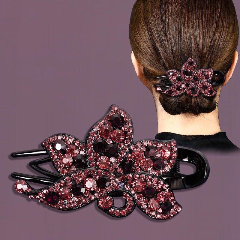 Duckbill Mom hair clip headwear, updo, Korean elegant back hair clip, new high-end hair accessory, elegant style Application Scenario