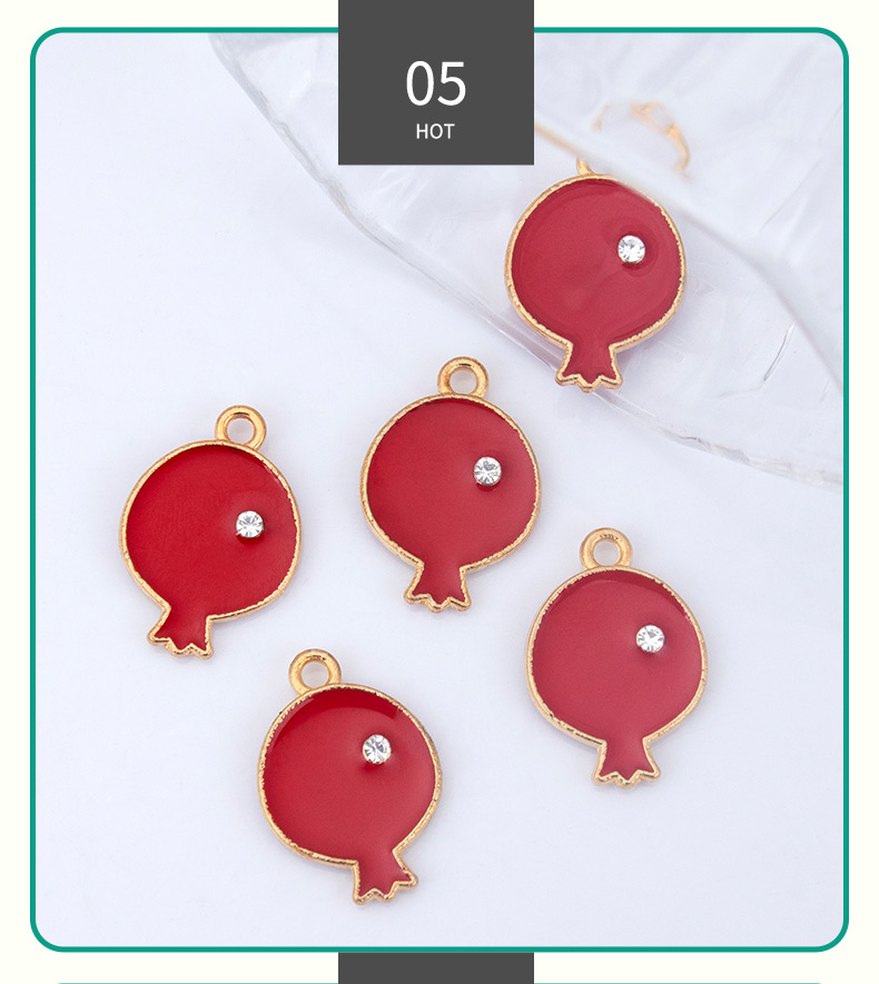 Xuping red fish-shaped titanium alloy pendant, silver jewelry, golden chain, Moissanite jewelry pic 7