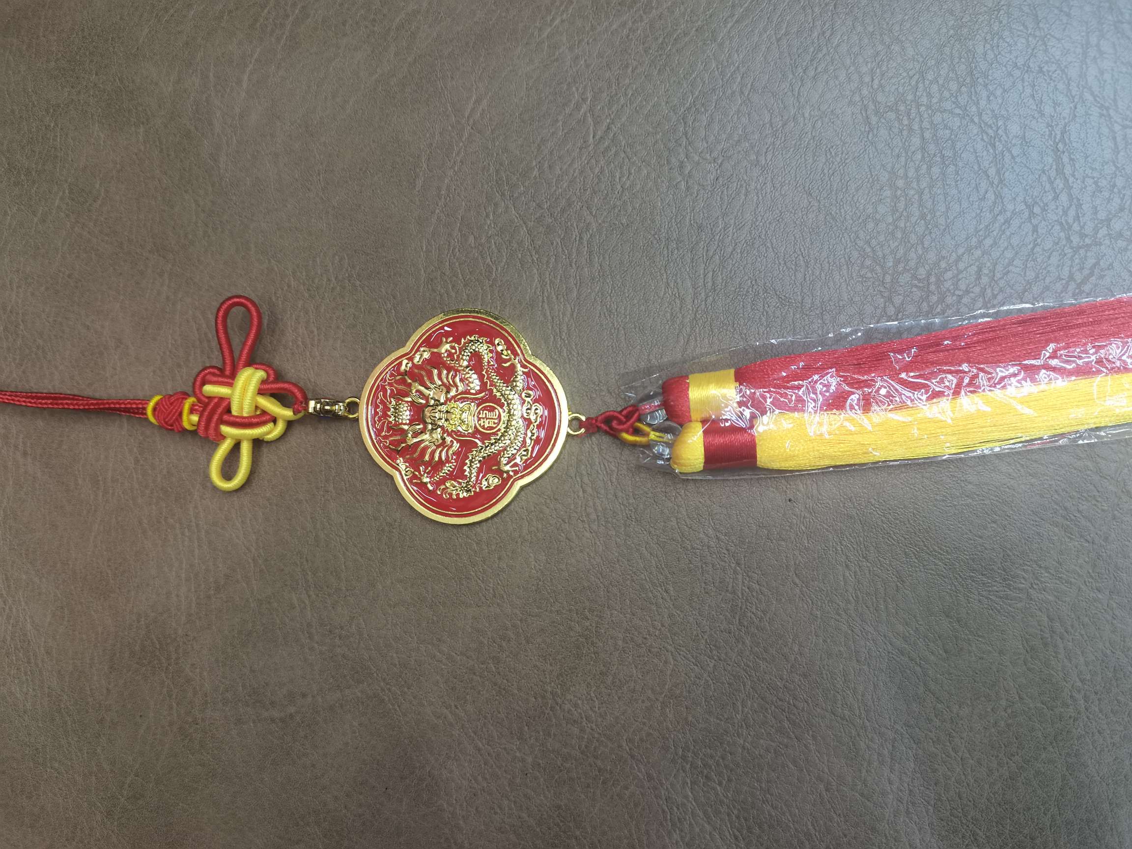 Golden Dragon copper coin car hangers, premium car hangers