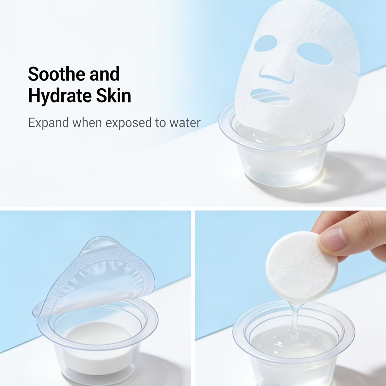 卡丁娜24 粒压缩面膜纸超薄省水一次性干面膜 纯棉材质温和亲肤 补水保湿湿敷专用 轻薄服帖透气 便携独立包装 