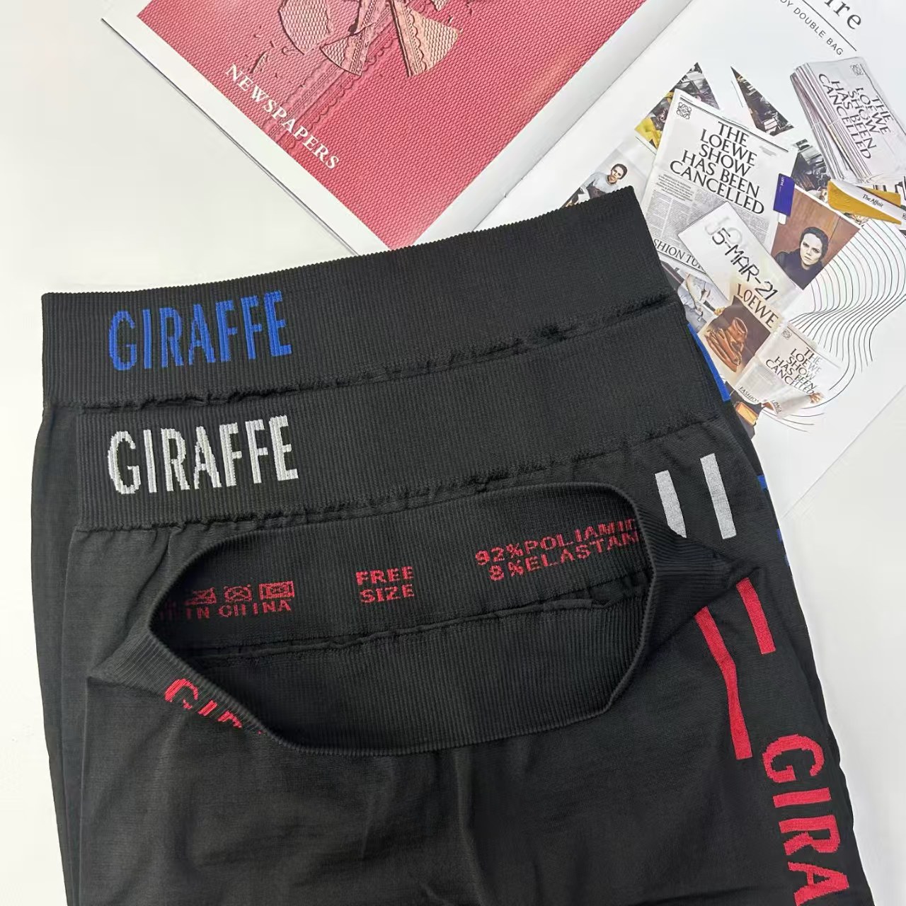 562# Leggings for export to the Middle East and Africa, men's leggings in solid color, contrasting color, letter print, QNI Application Scenario