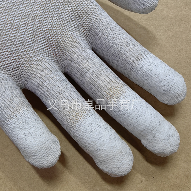 Anti-static carbon fiber PU coated finger gloves, wear-resistant, anti-slip, breathable, dust-free, outdoor work gloves for electronic factory workshops pic 6