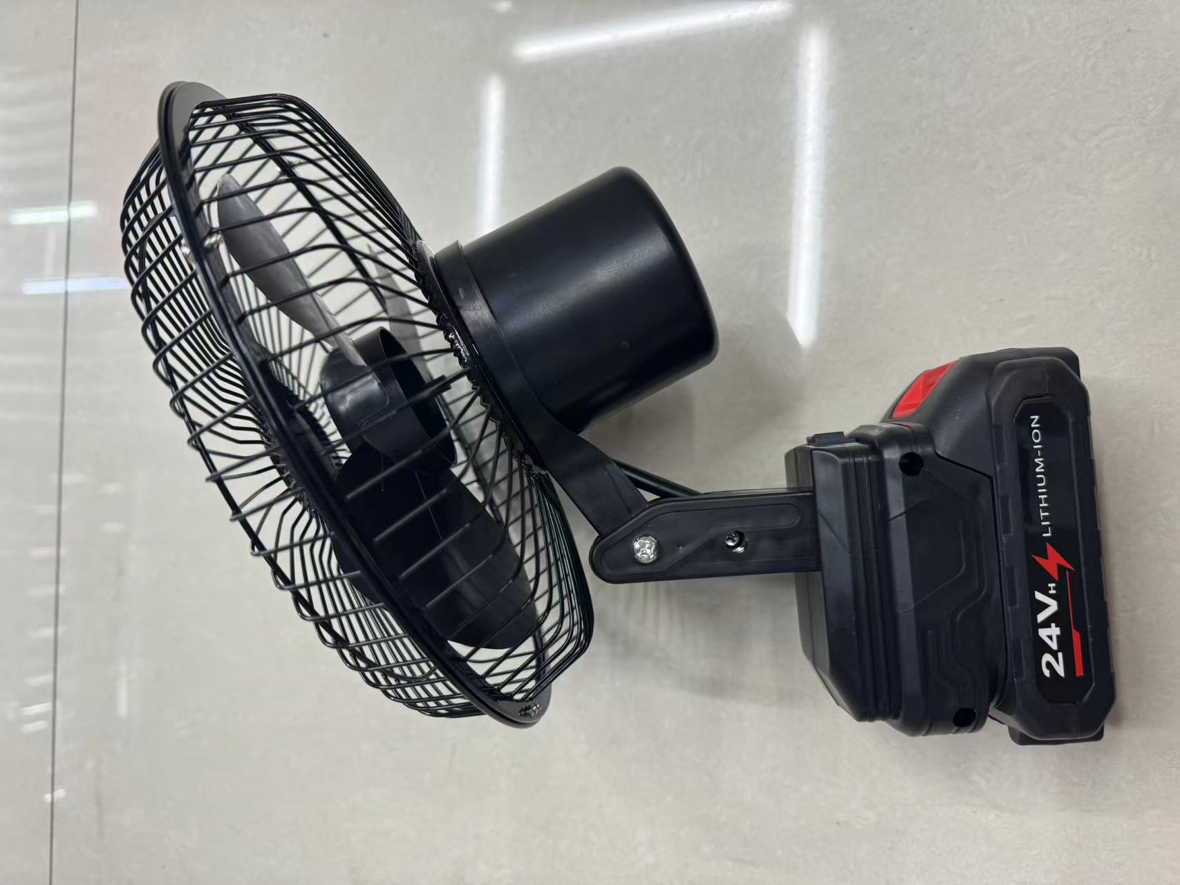 8寸锂电风扇 汽车充电式风扇大功率无线户外风扇便携充电小电器详情2