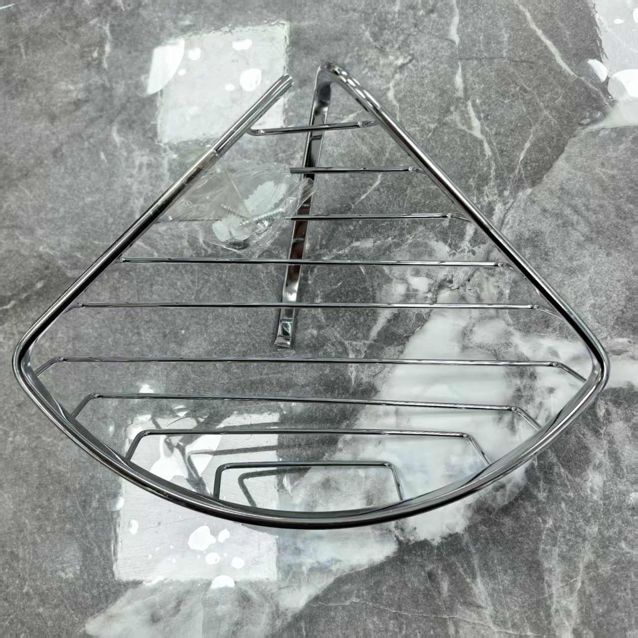 RR-GJ131 stainless steel triangular storage rack with hooks