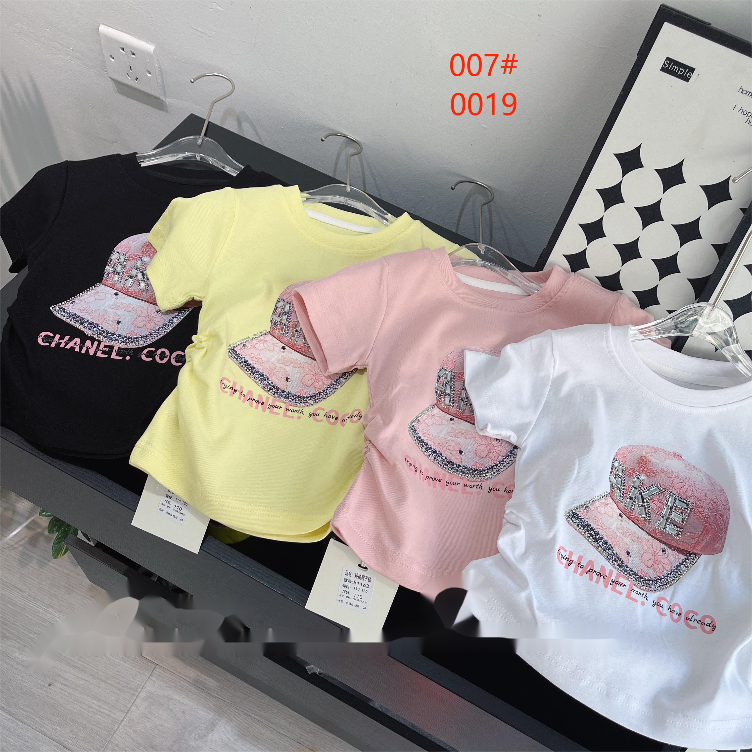 Camiseta niño niña manga corta versión coreana ropa de dibujos animados niño manga corta niño camiseta manga corta Specification image