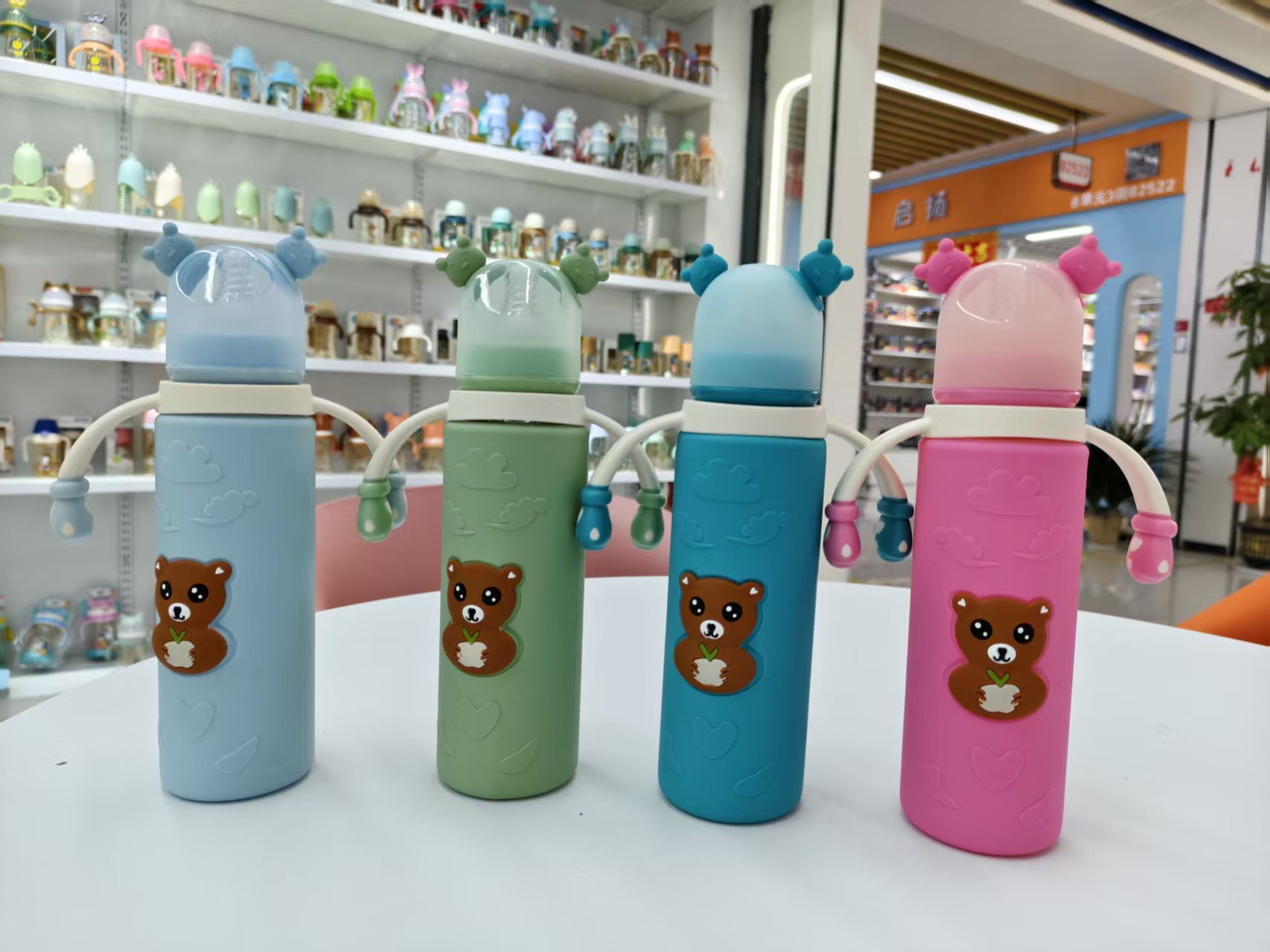 婴儿奶瓶 母婴用品 防胀气120ML 240ML 宽口玻璃奶瓶