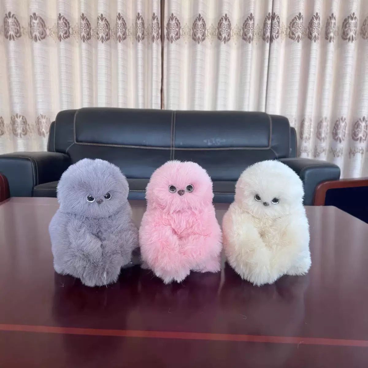 Douyin's same style shy owl singing electric doll bag pendant, girlfriend electronic toy, electric plush toy, mechanism, companion doll Specification image