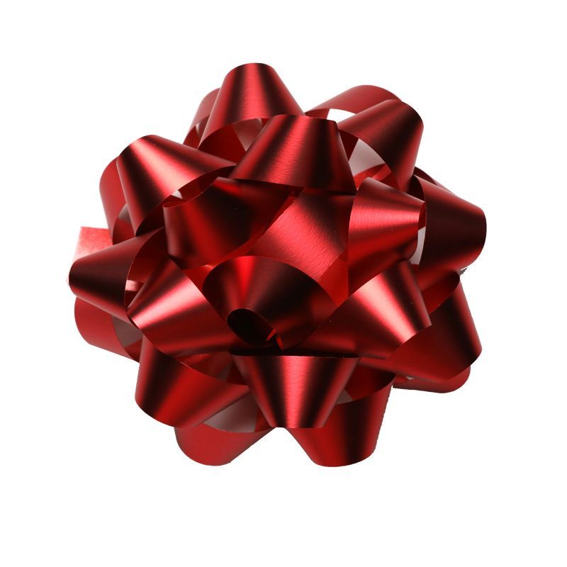 Matte three-dimensional super large star flower gift, latte art bow, Christmas and New Year festive gift box, ball flower detail image 2