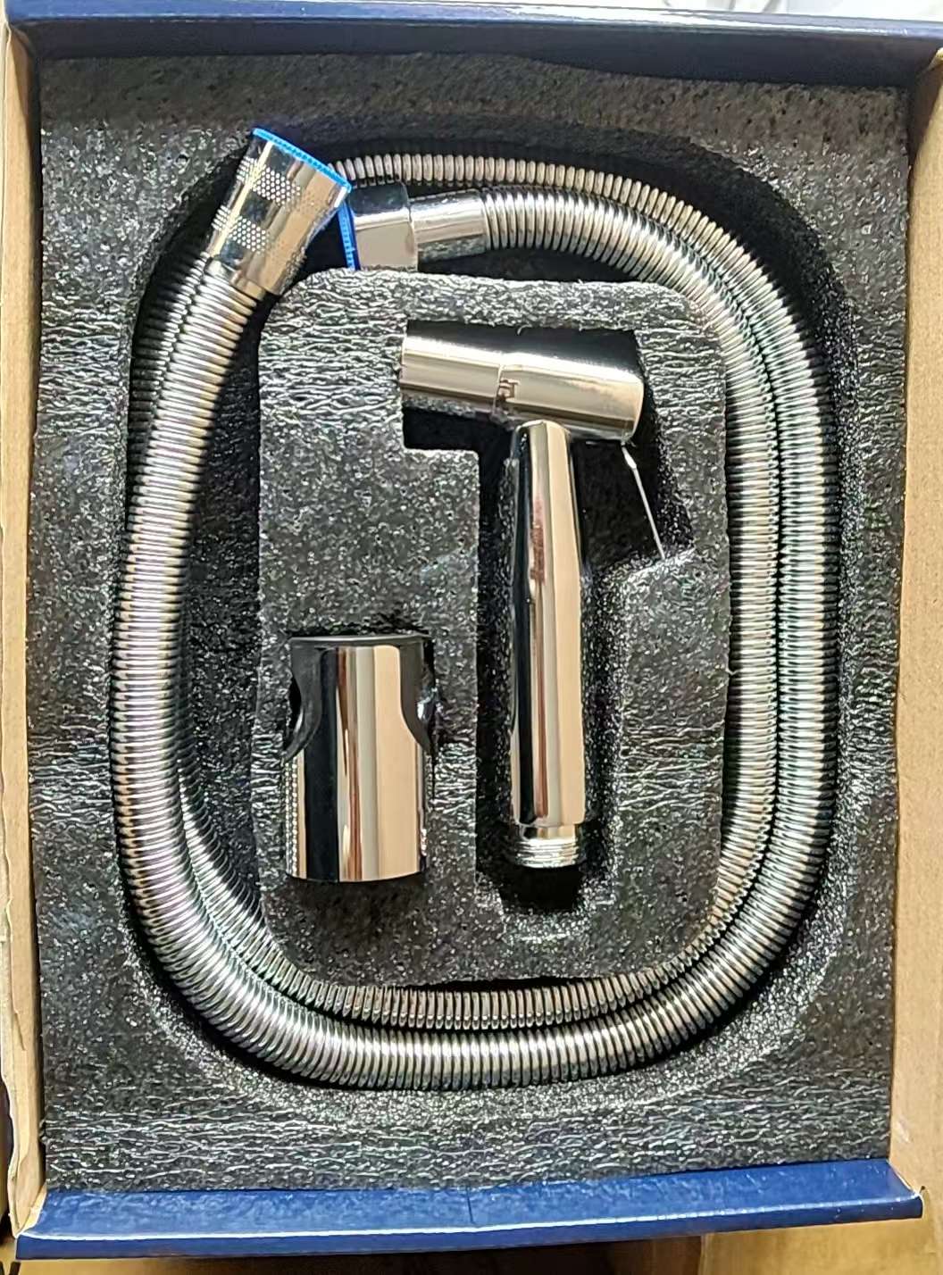 1.2-meter electroplated encrypted tube of stainless steel 304 spray gun, stainless steel bracket