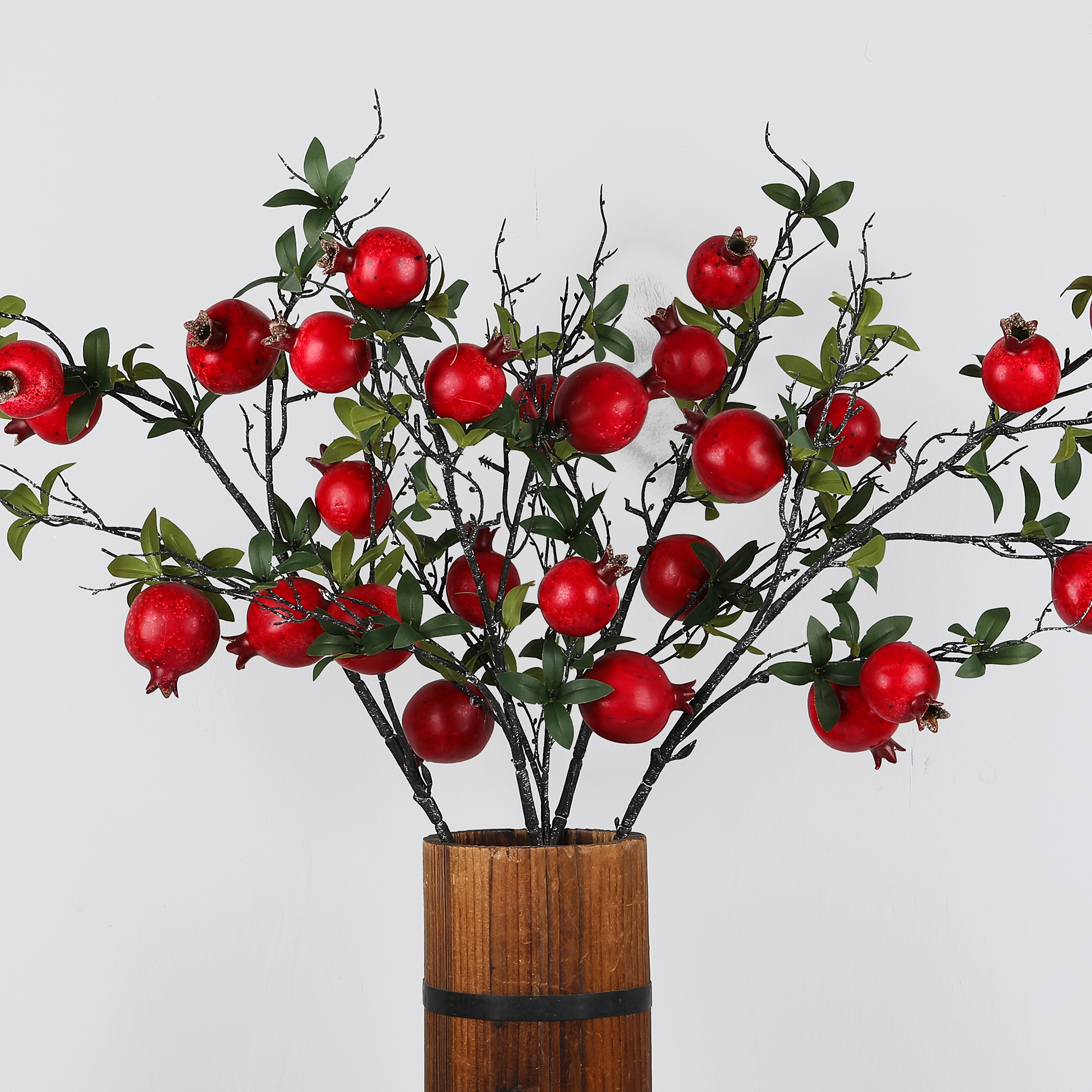Simulated pomegranate fruit, simulated fruit, money fruit, Spring Festival flower, hug bucket material, foam fruit, home decoration simulated fruit