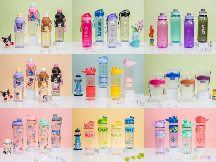 Disney children's diagonal cross cartoon plastic water Cup 180ml leak-proof portable and cute water cup Specification image