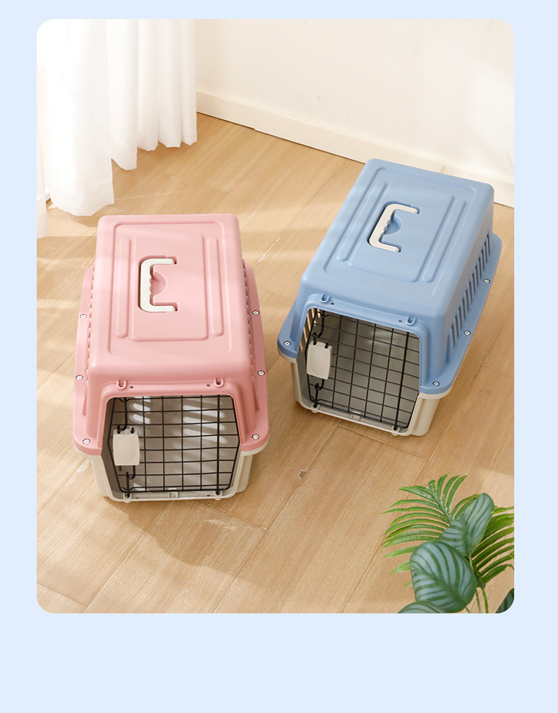 Q73-0003L猫咪专用航空箱猫包大容量车载狗笼子小中型犬外出便携宠物托运箱详情图11