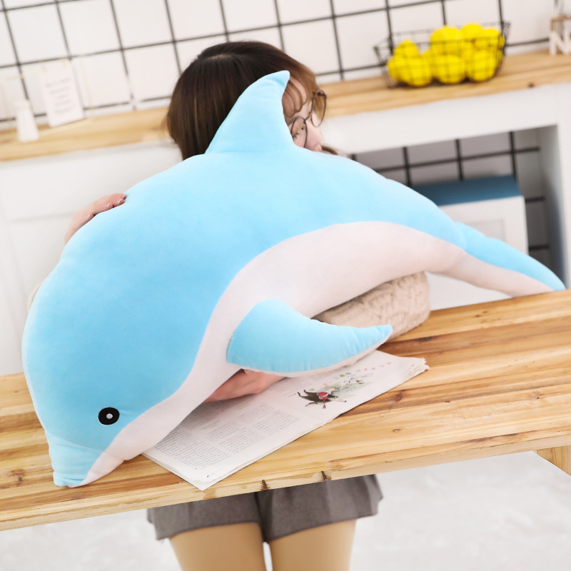 Cross-border cute dolphin plush toys, sleeping pillows, Marine animal aquarium children's gifts wholesale details Picture