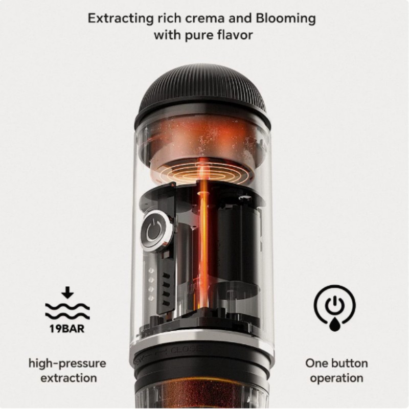 半自动咖啡机/咖啡机/便携式电动磨豆机/咖啡挤压/咖啡产品图