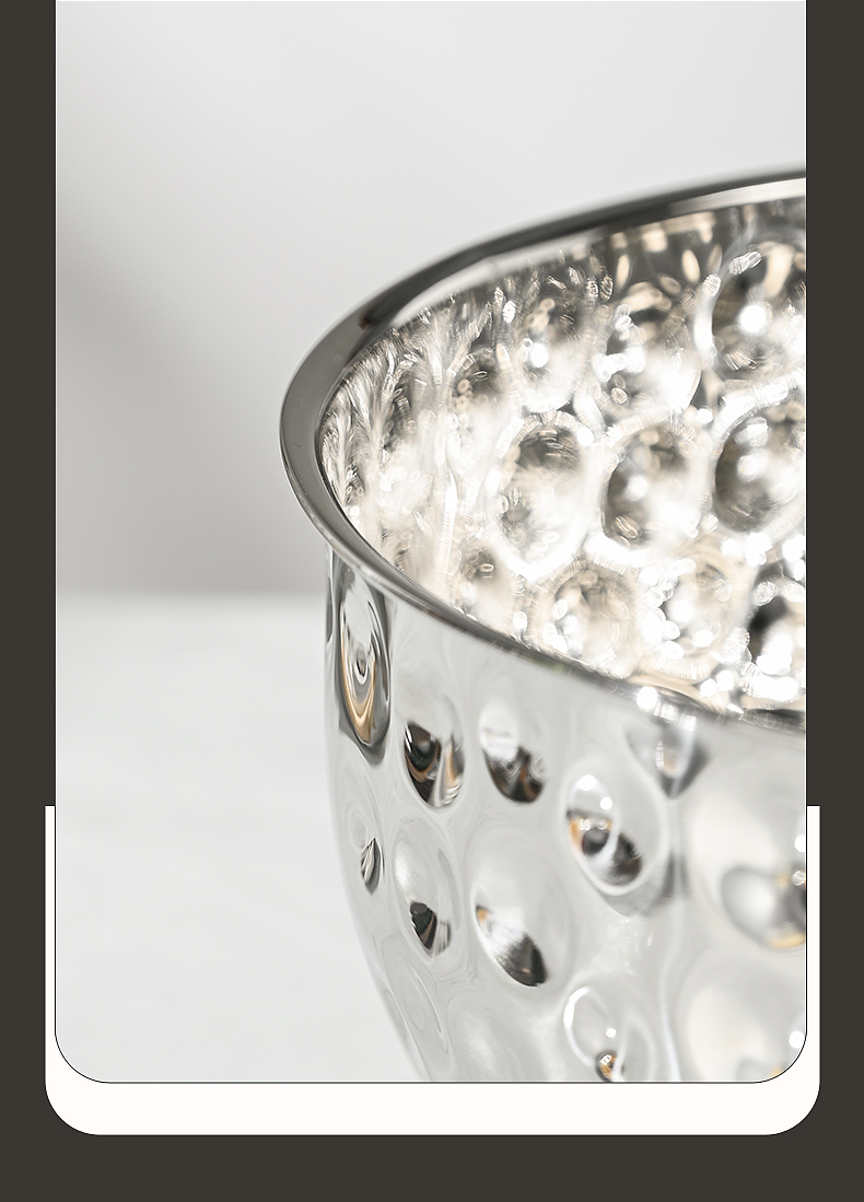 201不锈钢锤纹沙拉盆刨冰盆打蛋盆调料杠汤盆沥水盆 加厚加深详情14