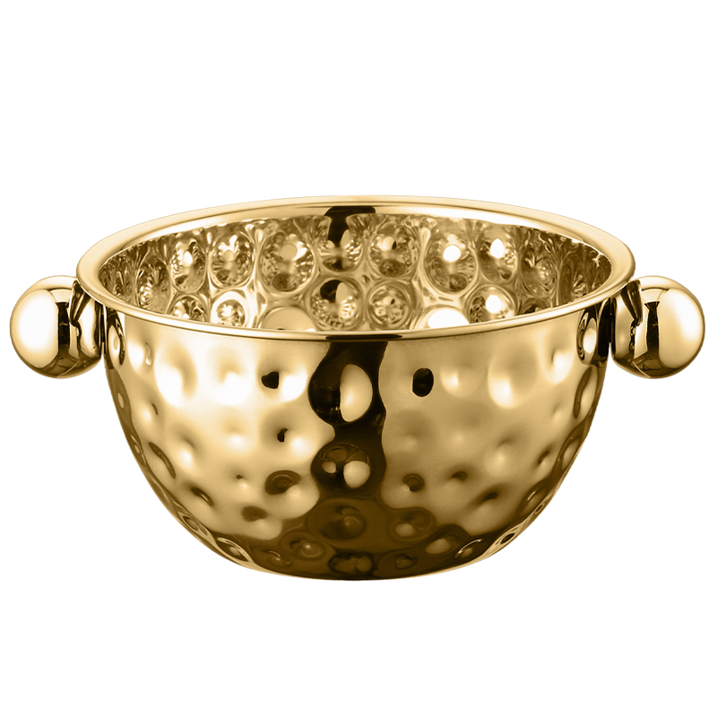 胶底不锈钢盆/不锈钢盆白底实物图