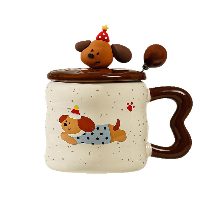 陶瓷/杯子/陶瓷杯/保温杯/陶瓷马克杯白底实物图