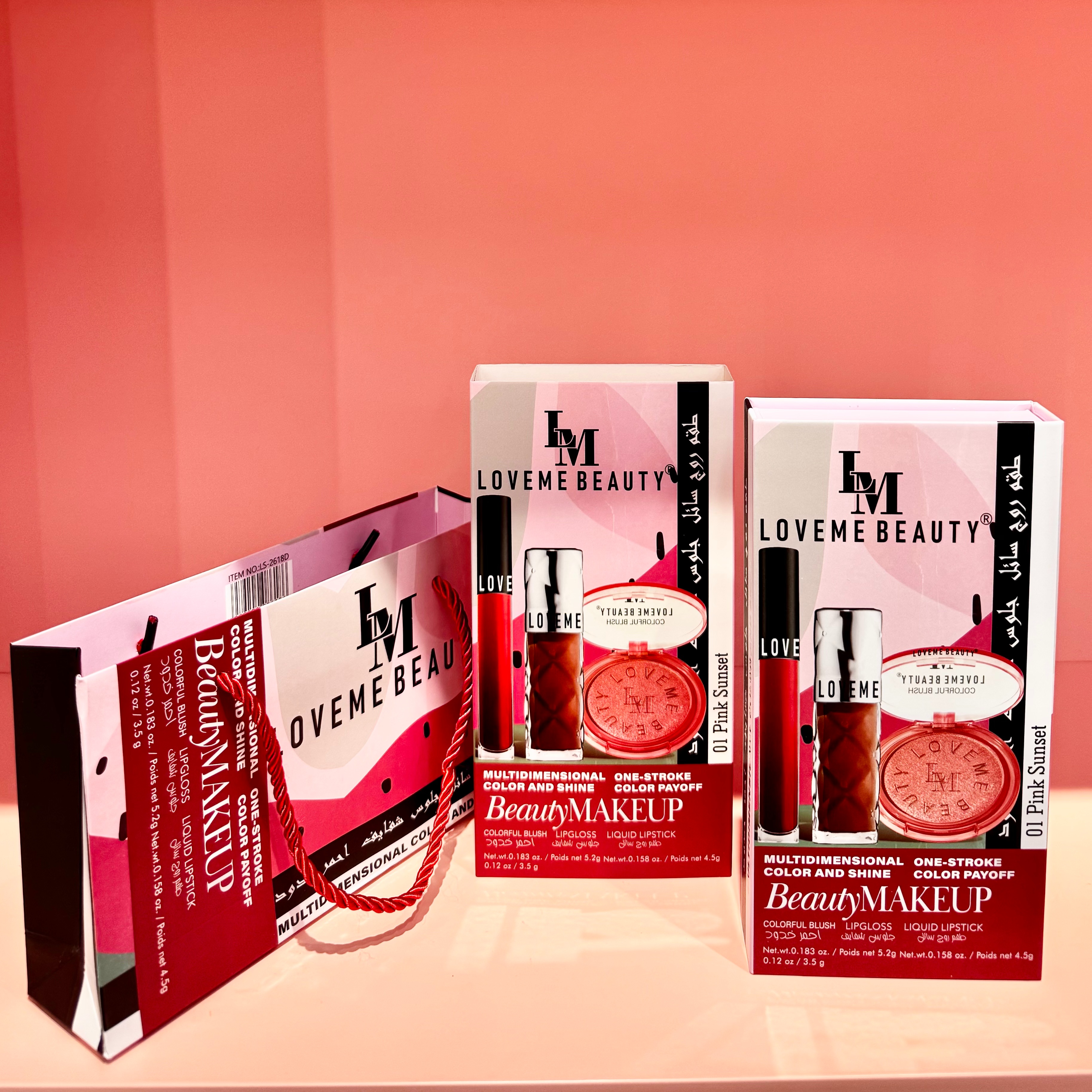 Soft Mist Lip Glaze Blush Lipstick 3-piece Kit-Loveme Beauty