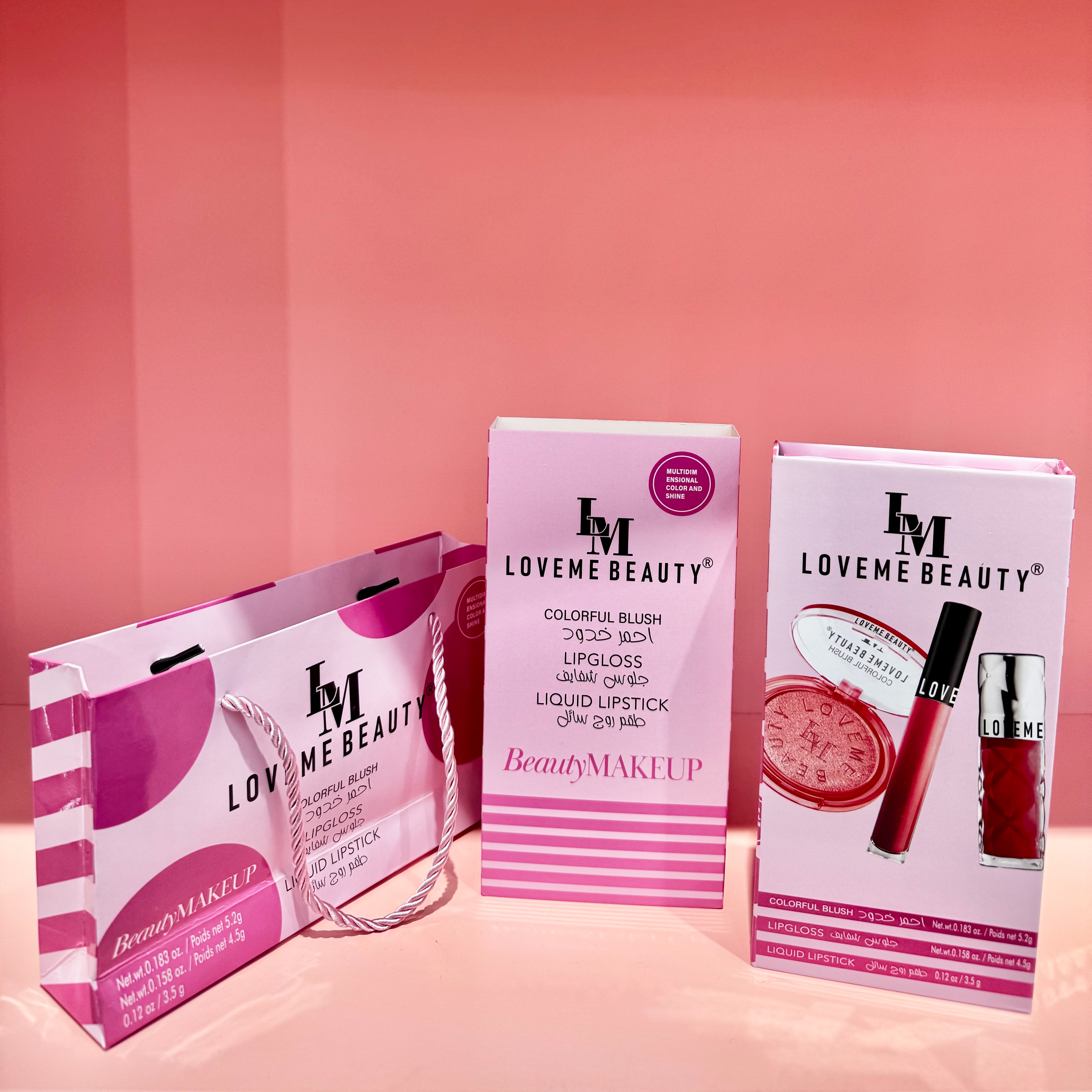 Soft Mist Lip Glaze Blush Lipstick 3-piece Set-Loveme Beauty