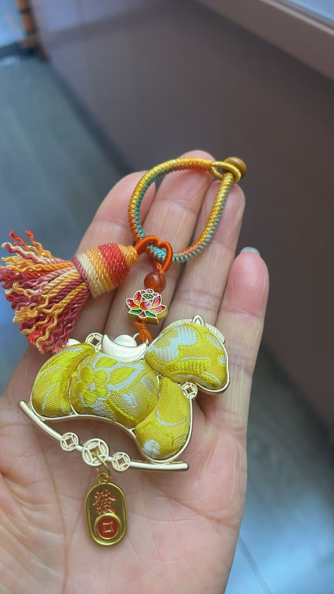 Elegant brand gift/Silver Foil gift/Silver foil box/Gift silver foil box storage box. Song Dynasty Tomorrow's Ark Intangible Cultural Heritage Imitation Song Dynasty brocade pendant for the Year of the Horse detail image 10