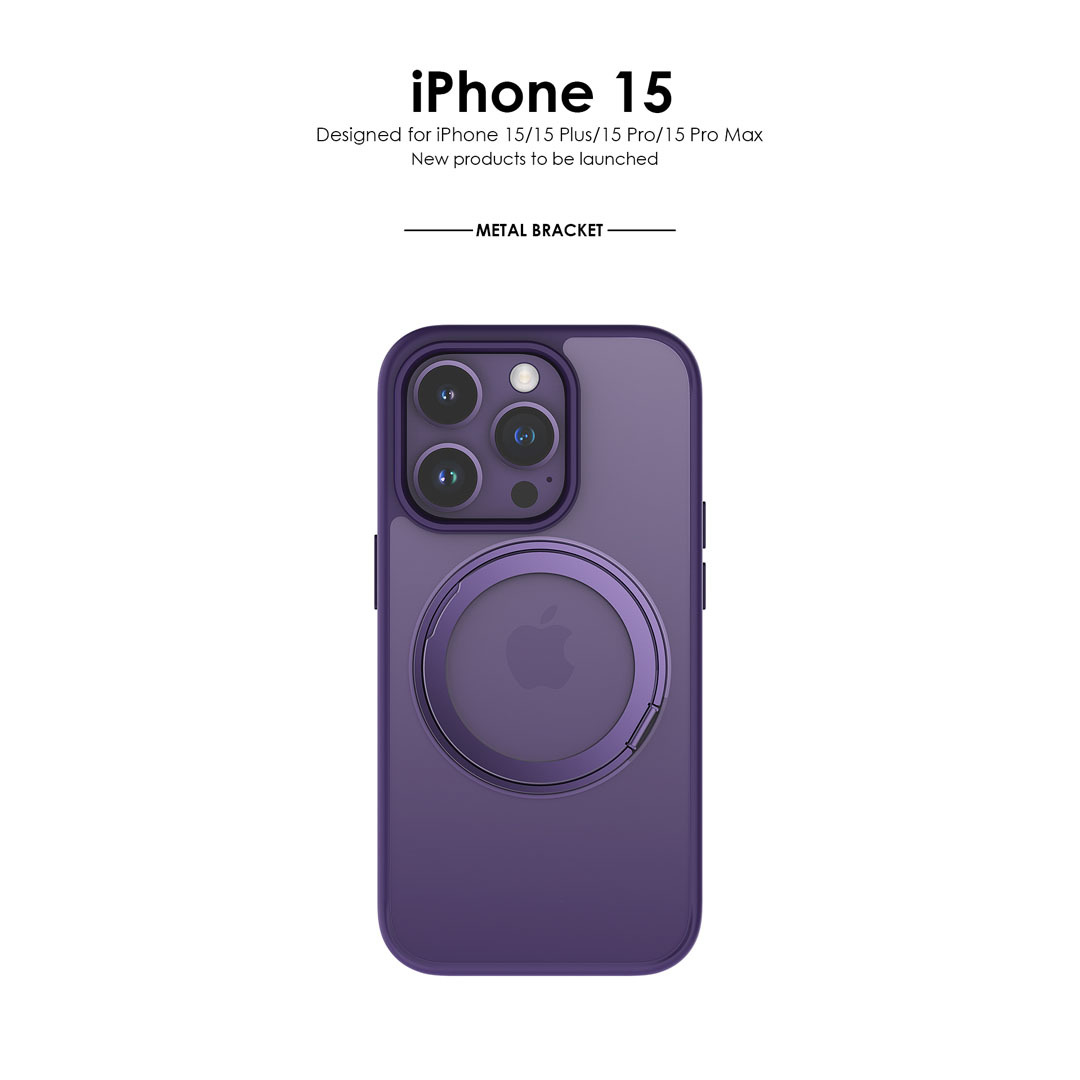 紫色iPhonE15跨境手机壳保护壳苹果手机壳配件
