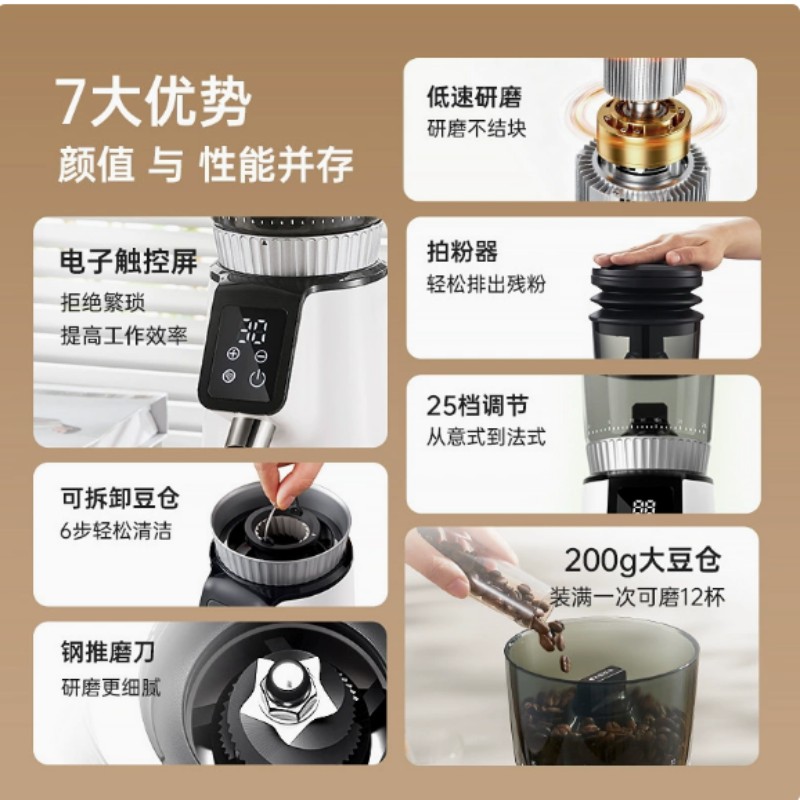 咖啡研磨器、压粉器实物图