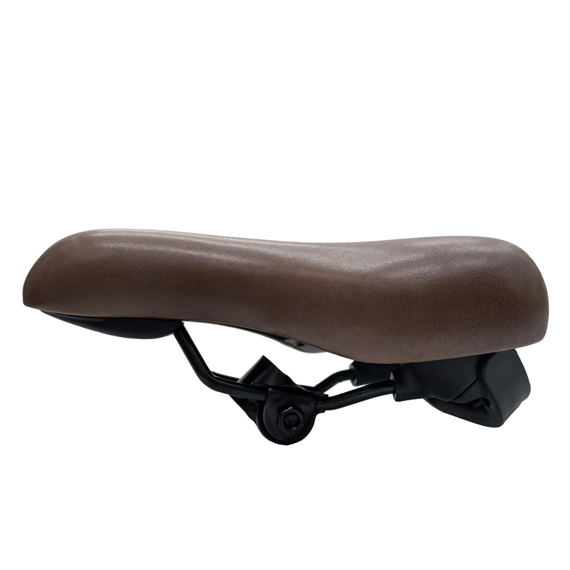 ATX-2685 Brown hand-held saddle, thickened bicycle saddle, mountain bike seat cushion saddle, bicycle seat cushion, seat cushion bag Item Picture
