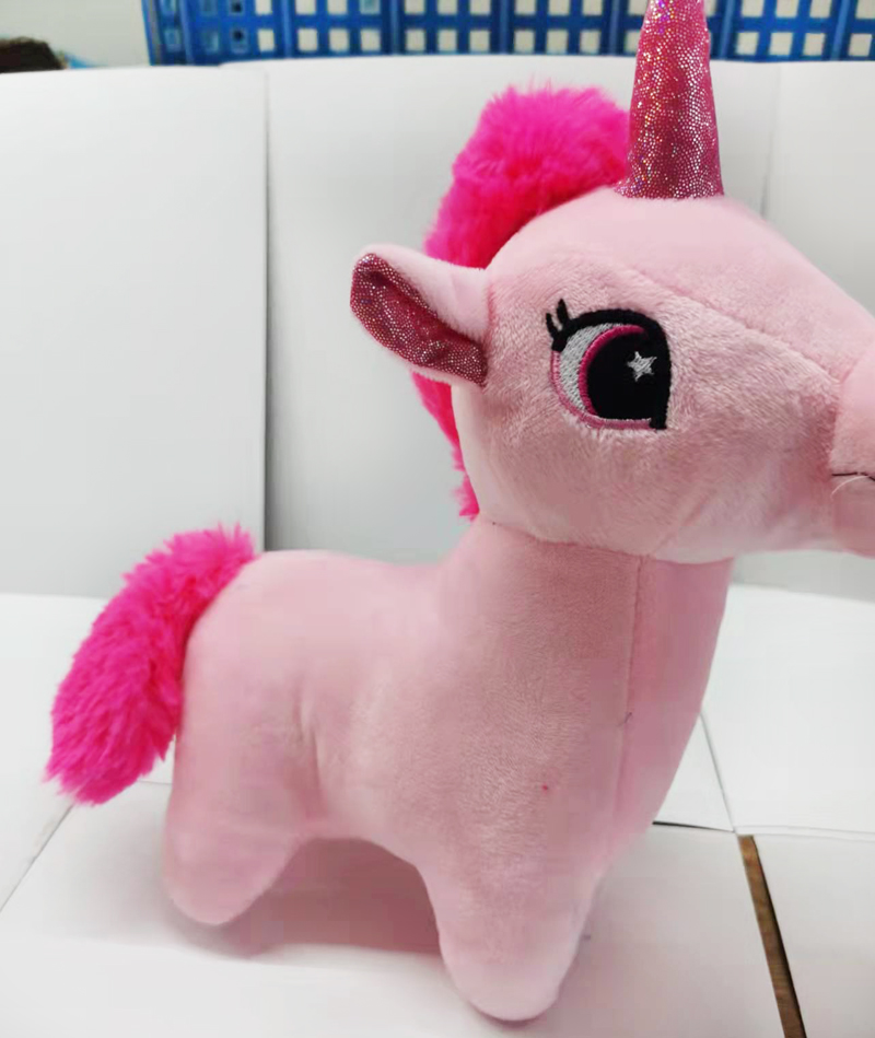 Cute pink unicorn fleece toy for girls' Children's Day plush toy gift Item Picture
