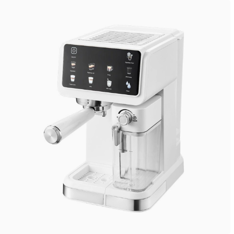 跨境外贸 意式浓缩咖啡机家用高压自动打奶泡智能彩屏一体咖啡机