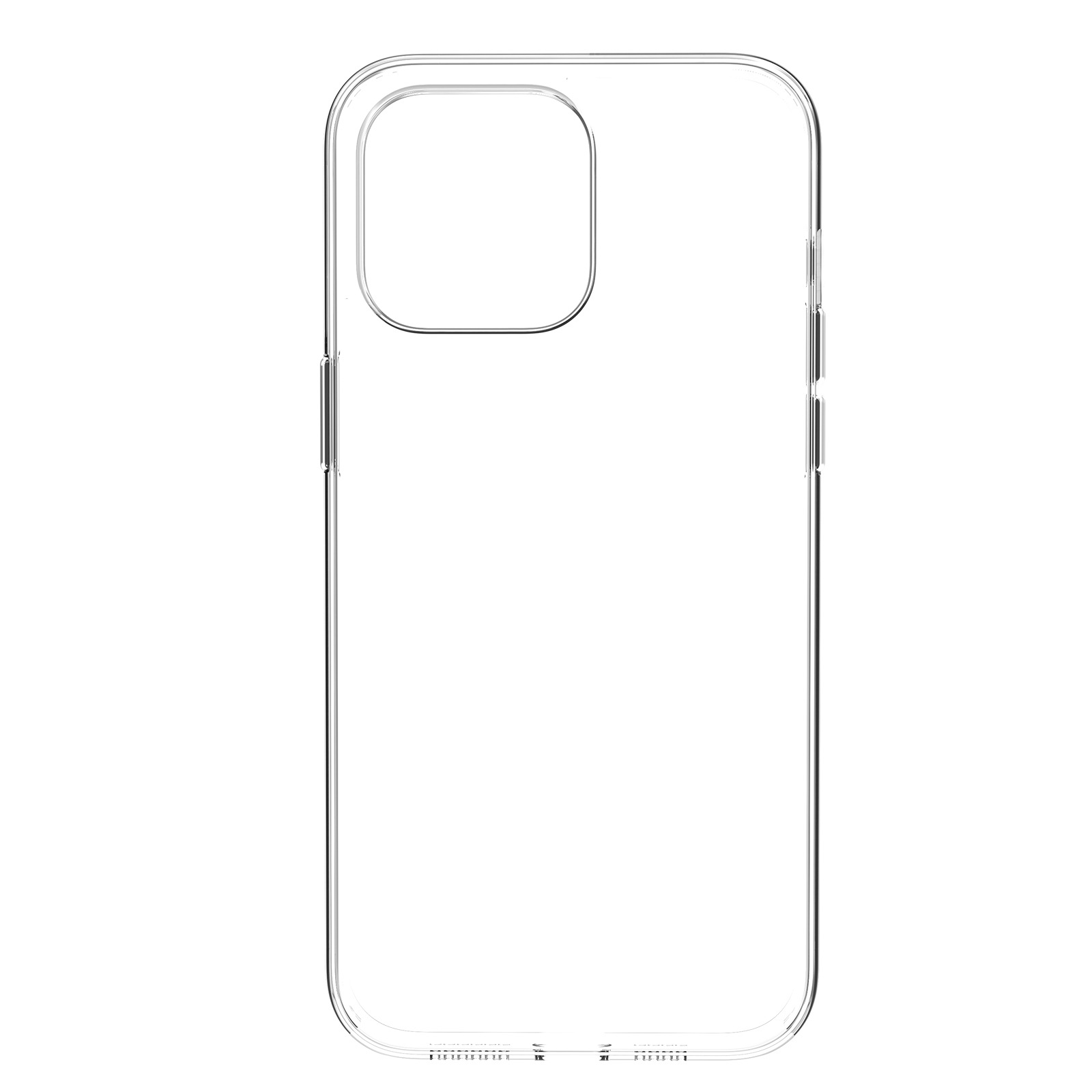 适用苹果16手机壳iPhone15ProMax透明13简约设计防指纹 透明白