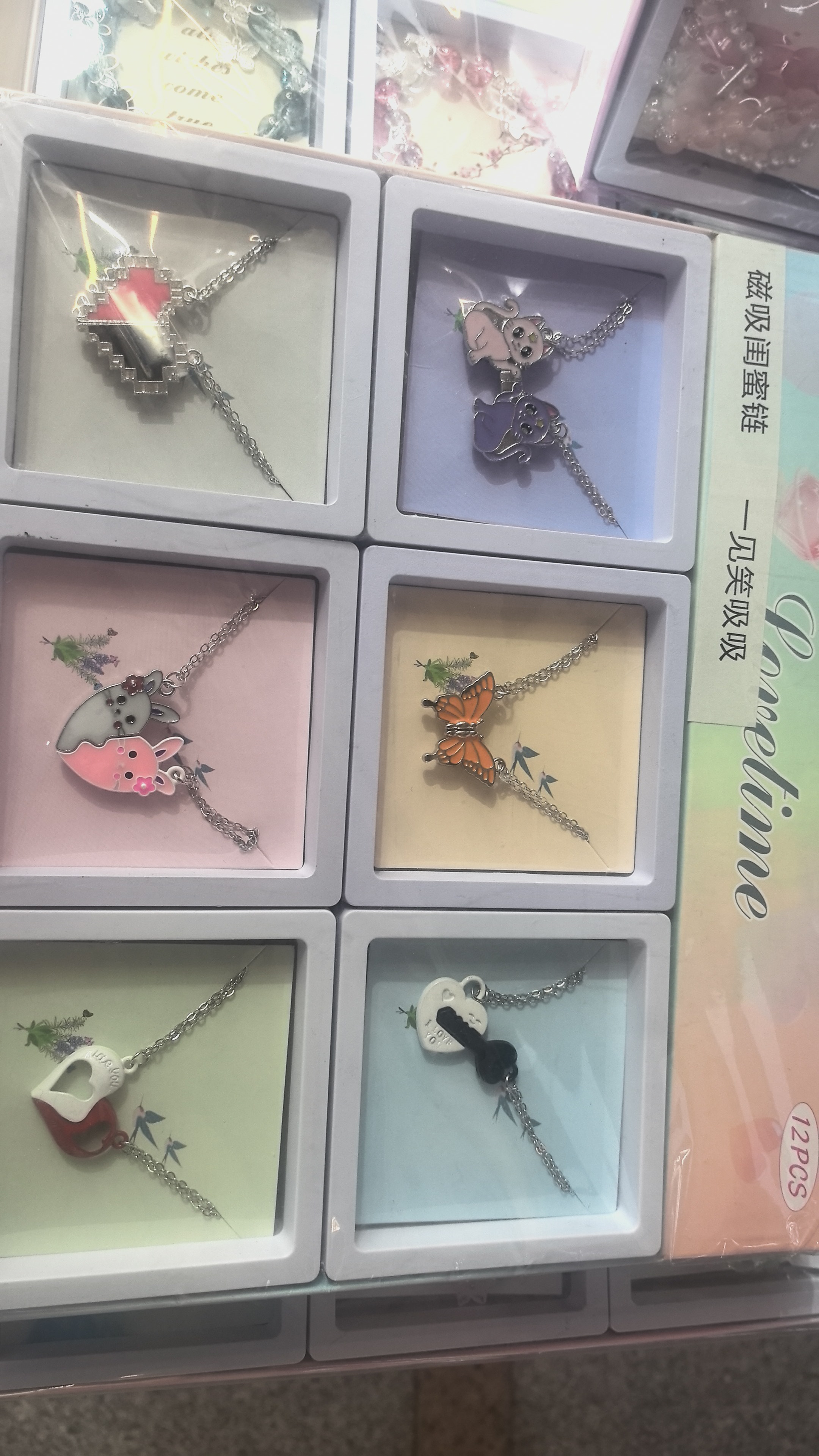 Necklace, rose gold chain, women's necklace, silver chain, pearl pendant, fashionable and simple, versatile for commuting