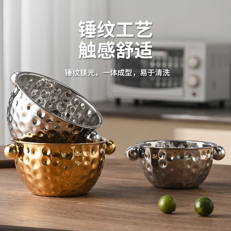 胶底不锈钢盆/不锈钢盆产品图