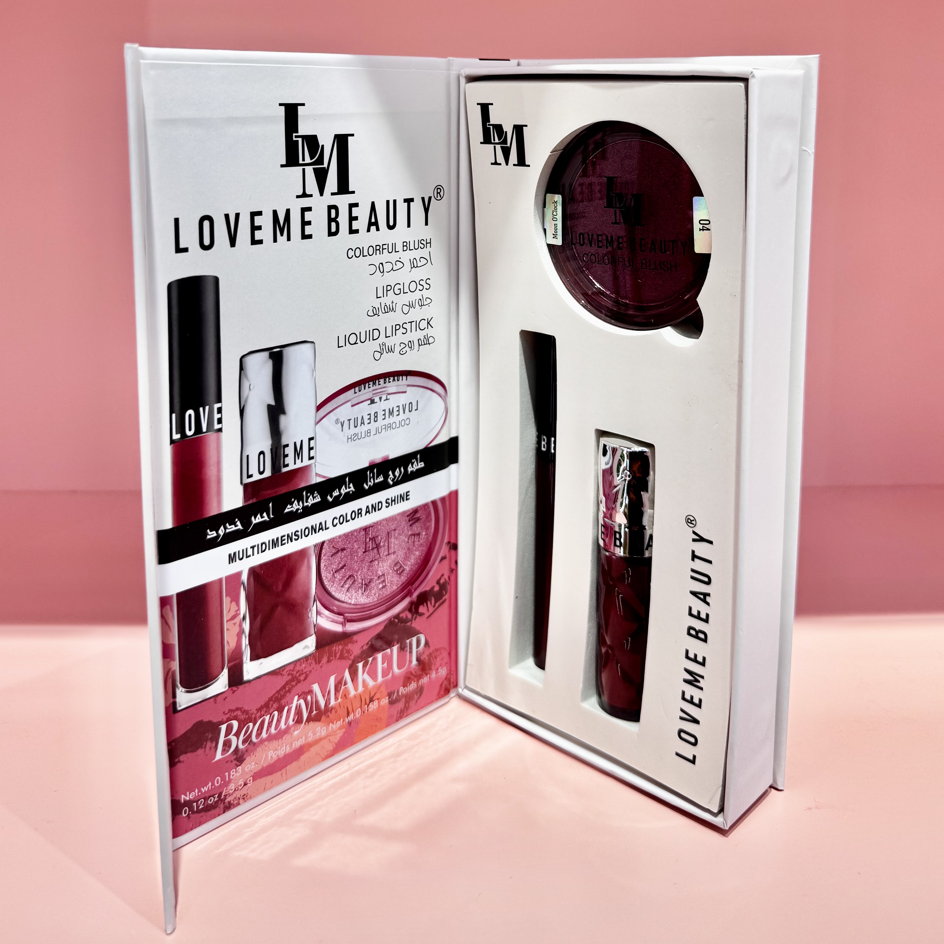 Luxury Lip Glaze Blush Lipstick 3-piece Set-Loveme Beauty 套盒 details Picture