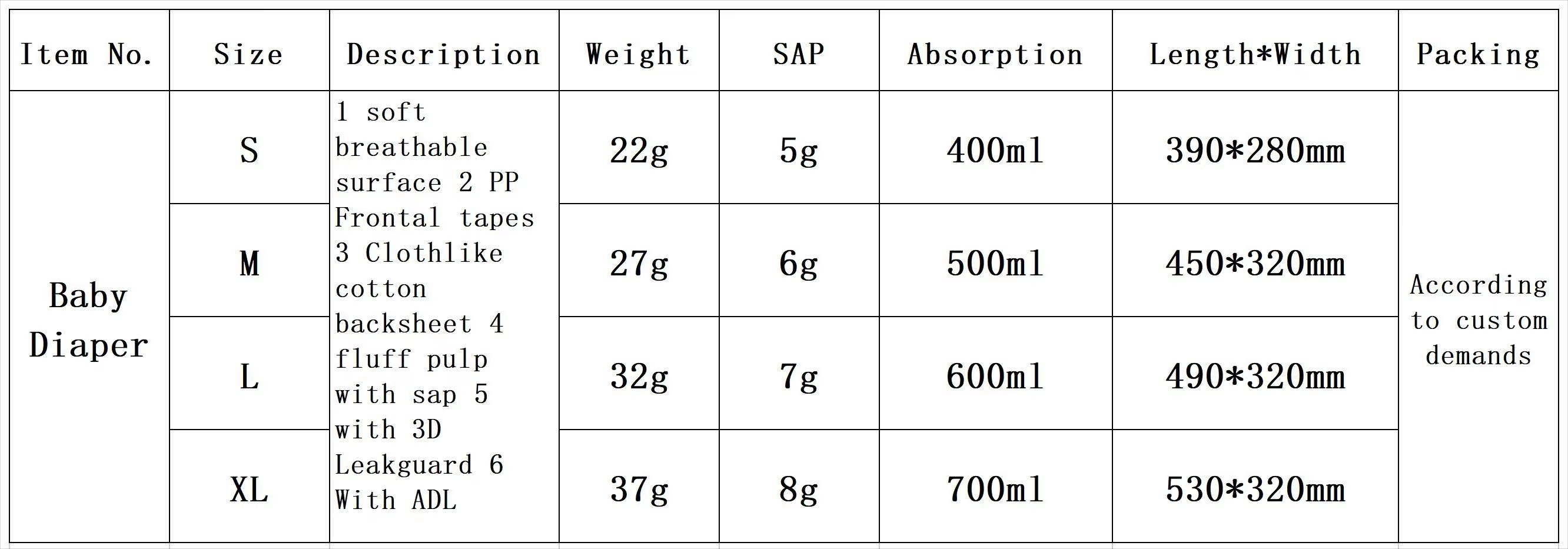 Yasminebaby BABY Diapers 婴儿纸尿裤尿不湿详情6