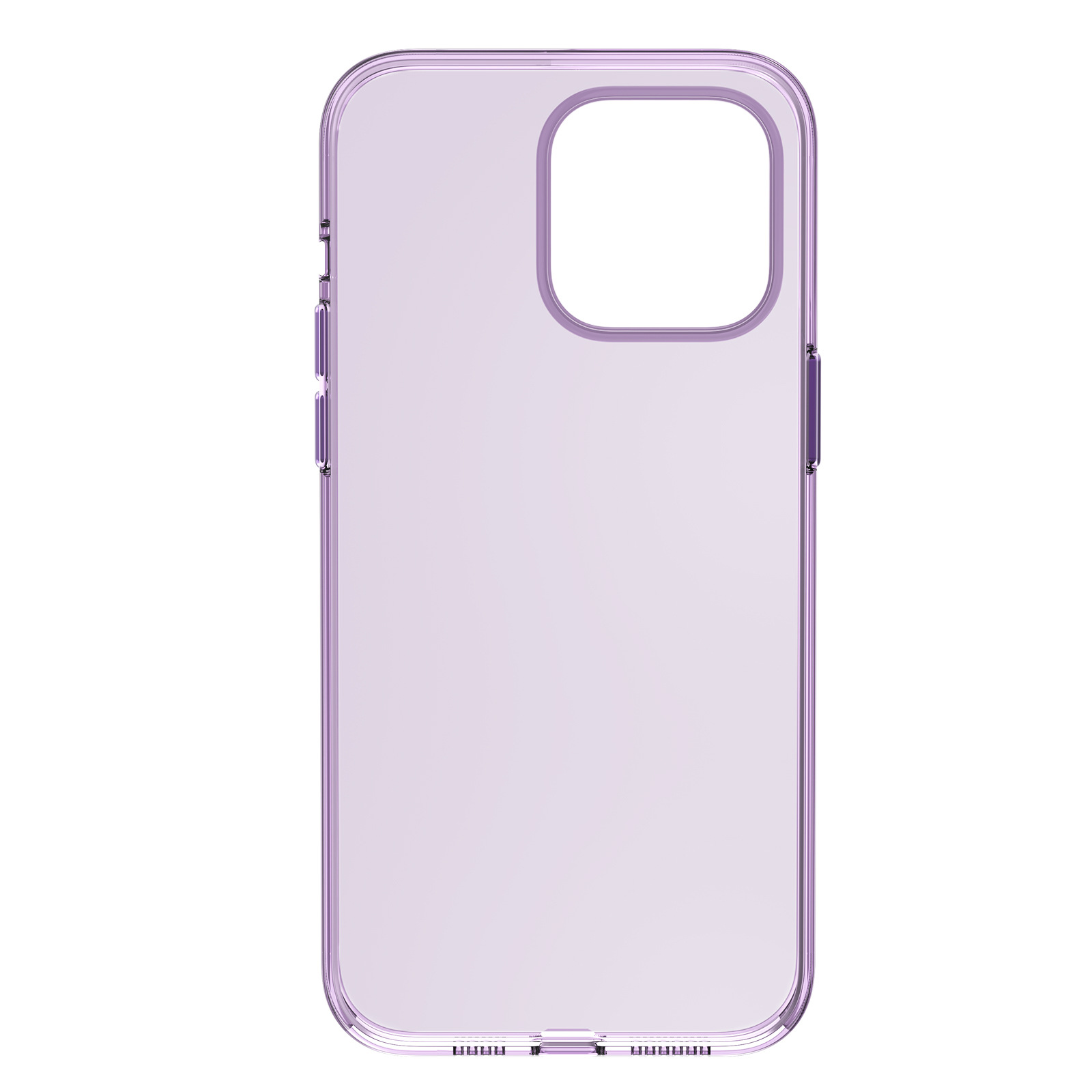 适用苹果16手机壳iPhone15ProMax透明13简约设计防指纹 透明紫