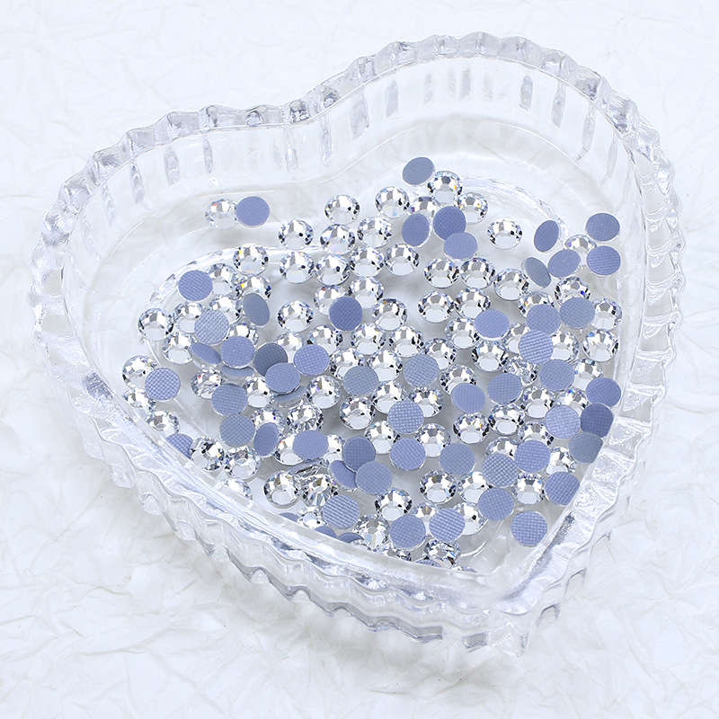 Cametti Crystal Tree Craft, natural crystal transparent heart-shaped container crystal patch