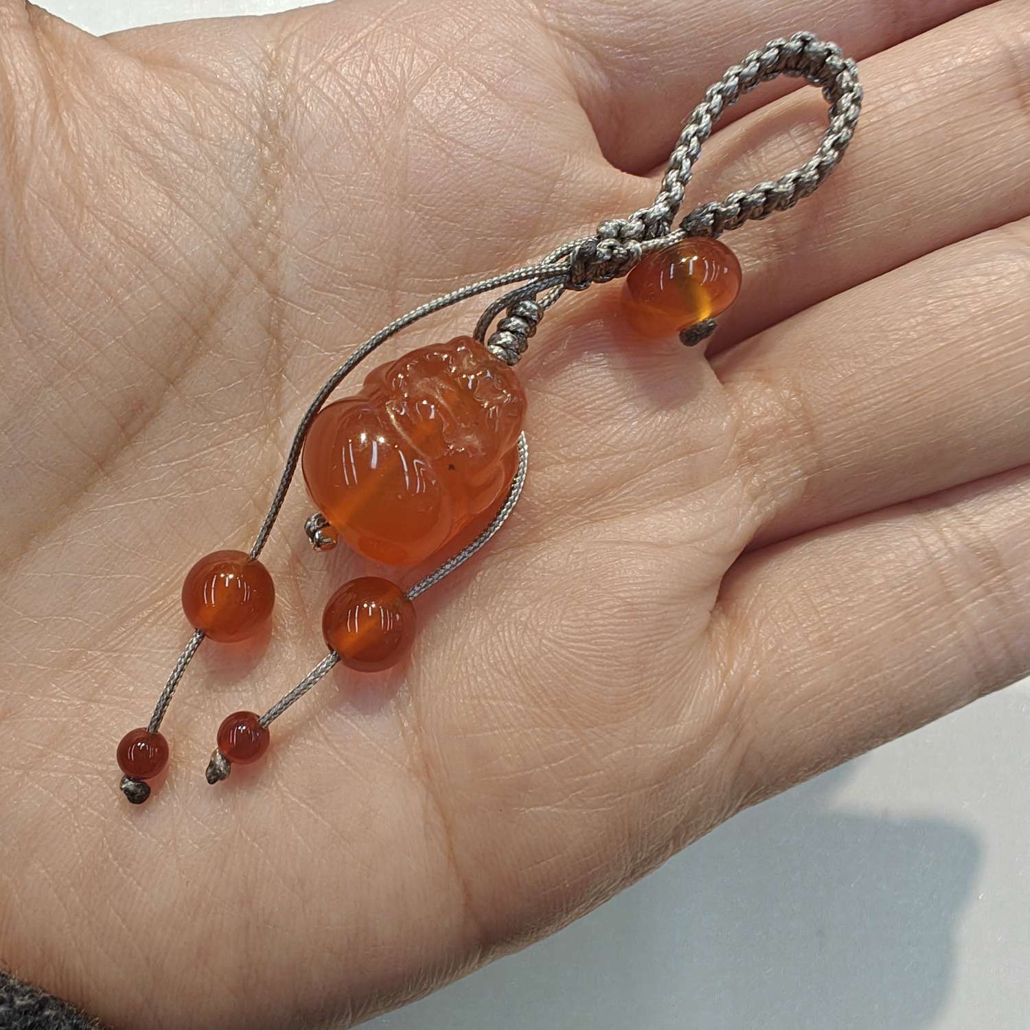 天然红玛瑙貔貅小滴溜小挂件提溜吊坠手链手串项链diy挂饰配件