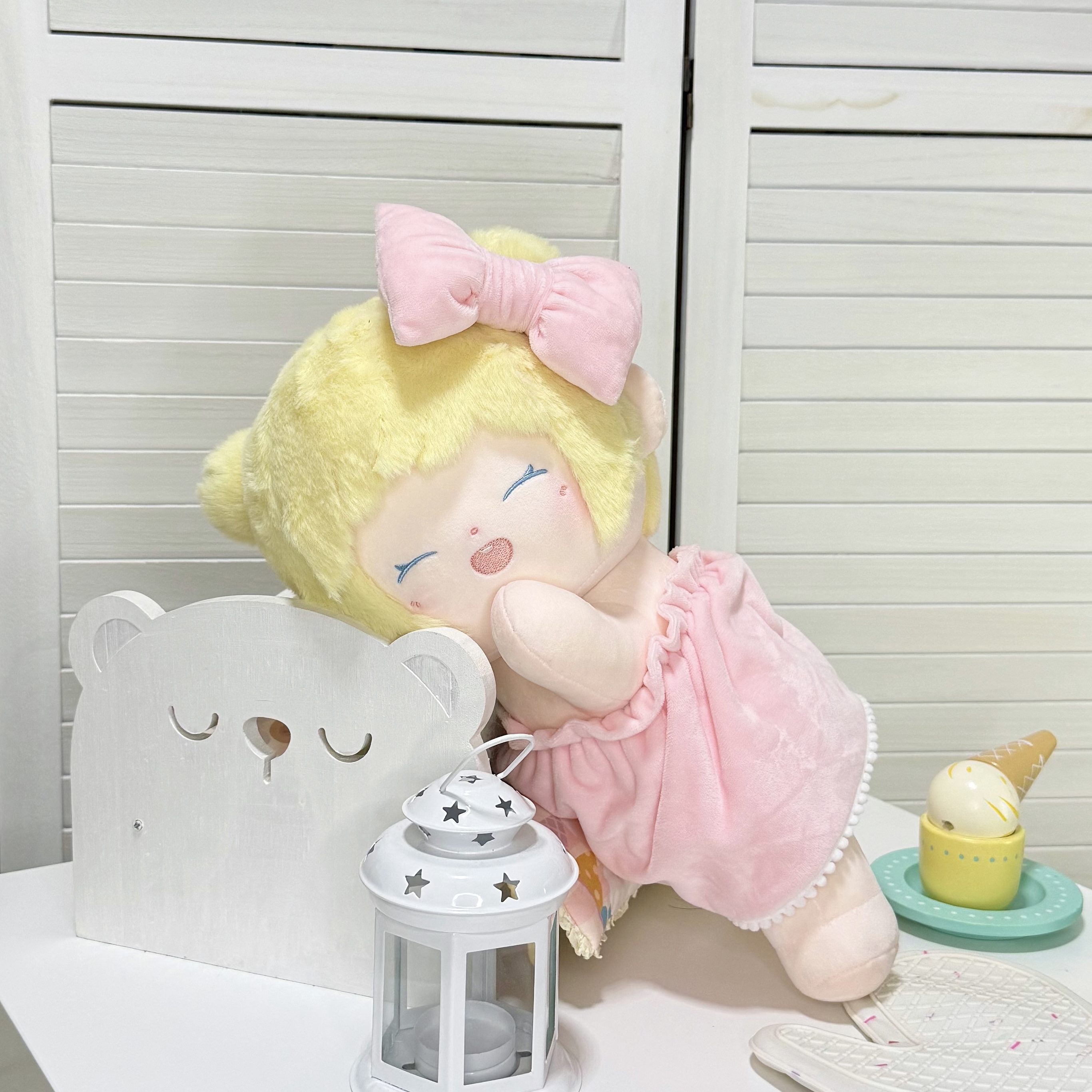 棉花娃娃雪宝小趴崽玩具礼盒毛绒充棉棉花娃娃