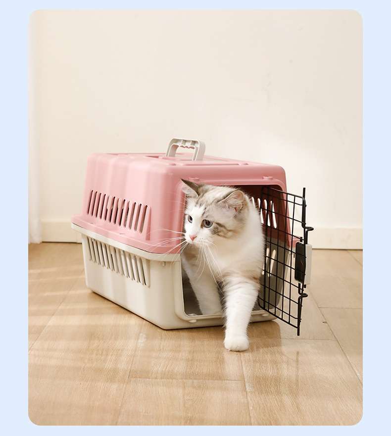 Q73-0003L猫咪专用航空箱猫包大容量车载狗笼子小中型犬外出便携宠物托运箱详情图10