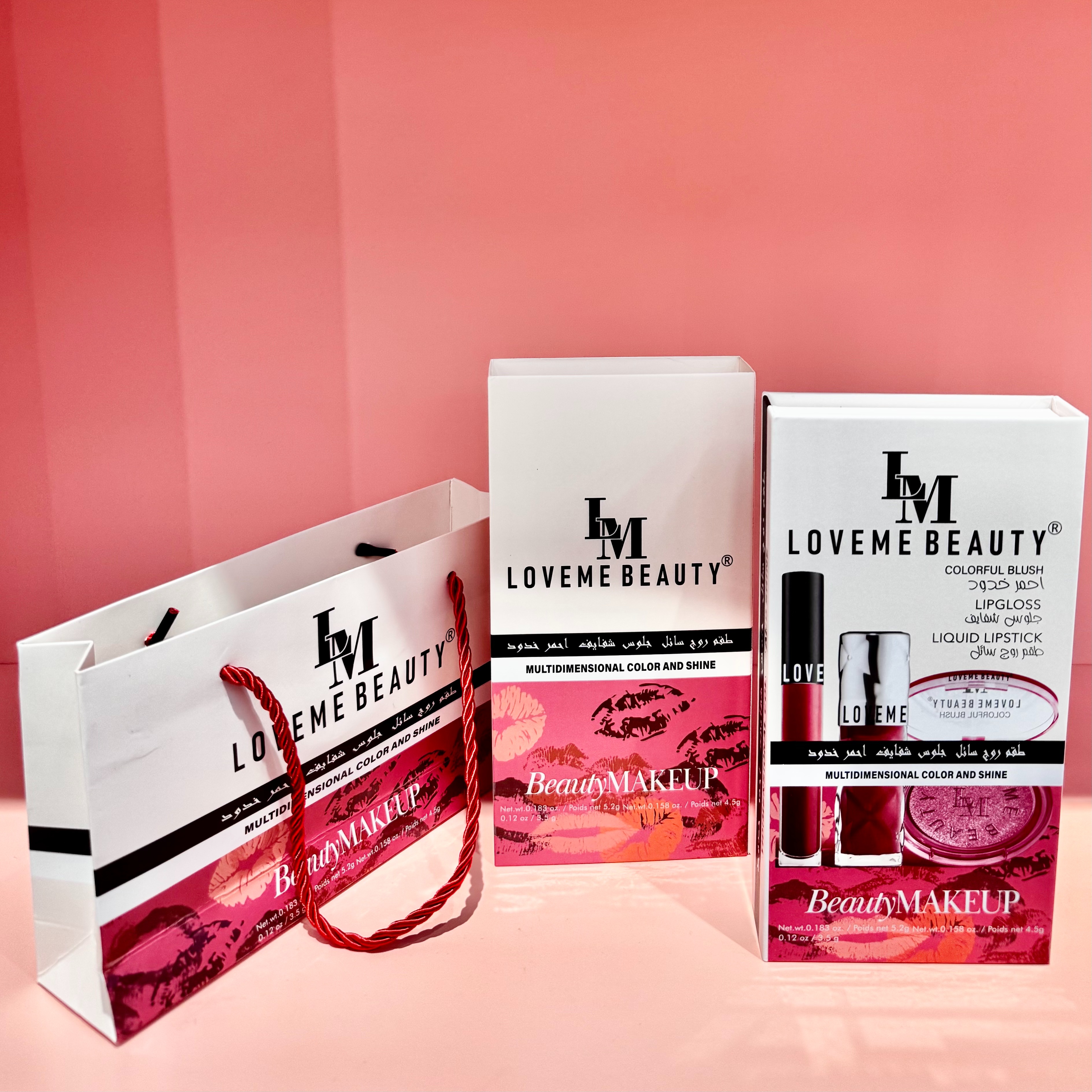 Luxury Lip Glaze Blush Lipstick 3-piece Set-Loveme Beauty 套盒