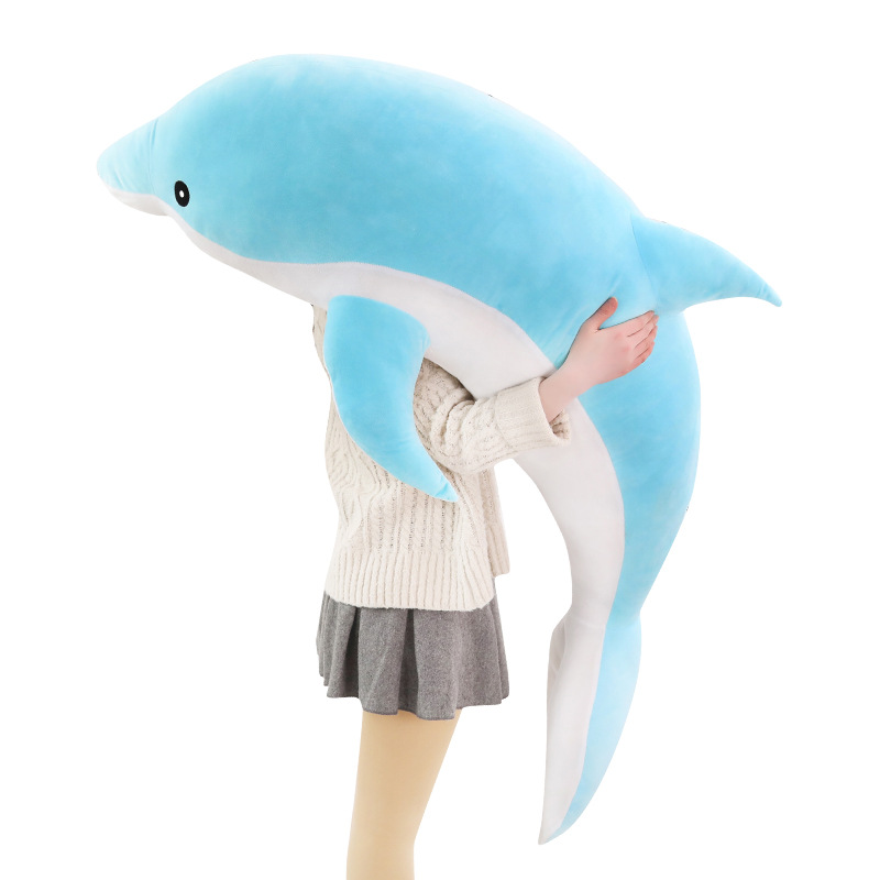 Cross-border cute dolphin plush toys, sleeping pillows, Marine animal aquarium children's gifts wholesale Item Picture