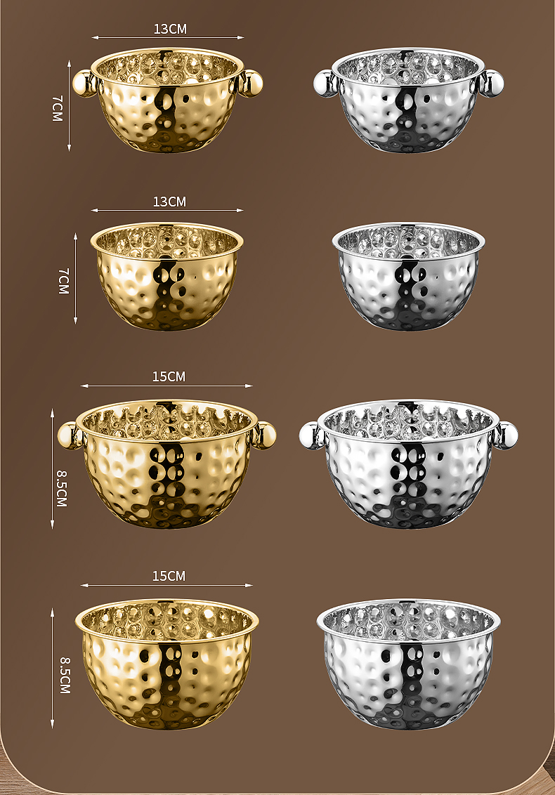 201不锈钢锤纹双耳沙拉盆刨冰盆打蛋盆调料杠汤盆沥水盆 加厚加深详情15