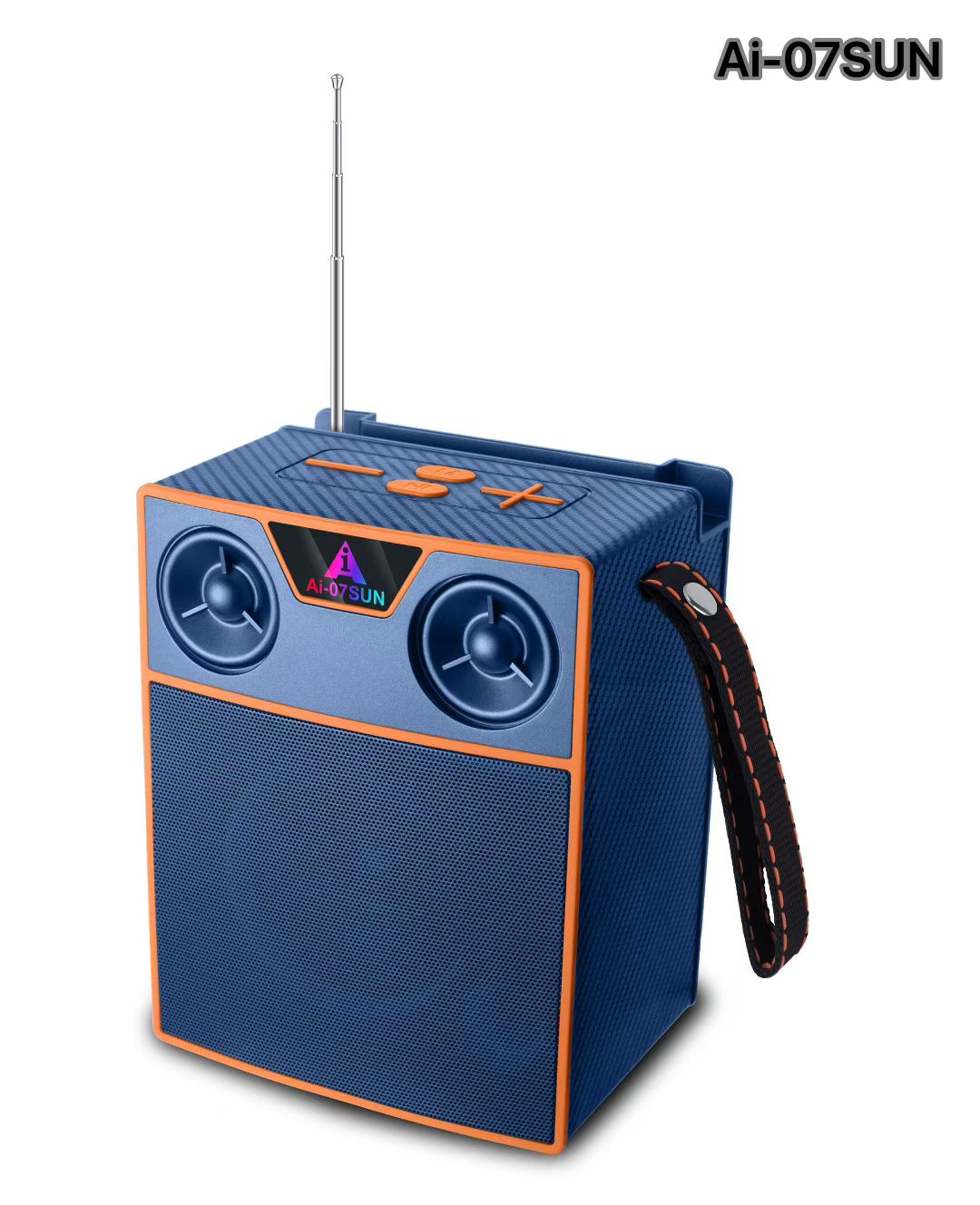 Ai-07SUN solar panel Bluetooth speaker with radio, USB flash drive and TF card Item Picture
