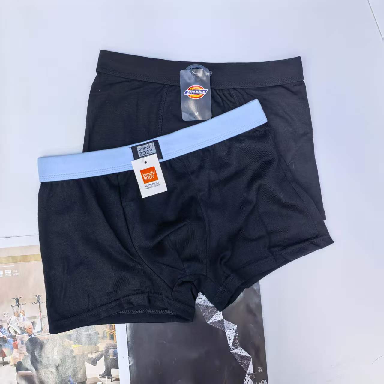 1465# Men's underwear for export to the Middle East and Africa, men's solid color pure cotton underwear, men's simple underwear QNI Specification drawing