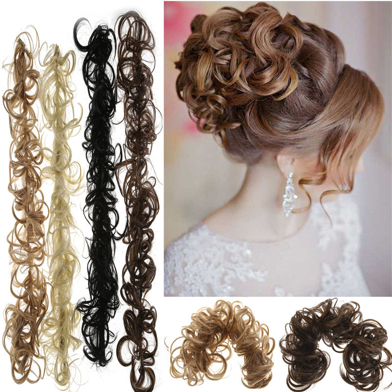 Foreign trade wigs and headwear, female caterpillar coiled hair bags, coiled hair, high-temperature silk long curly hair strands, hair extensions, cross-border hair