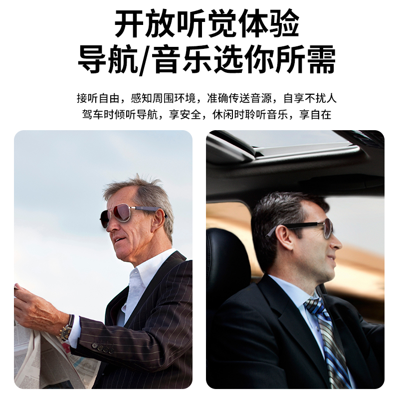 Smart Glasses MZ01 for listening to music, translating, making and receiving calls Item Picture