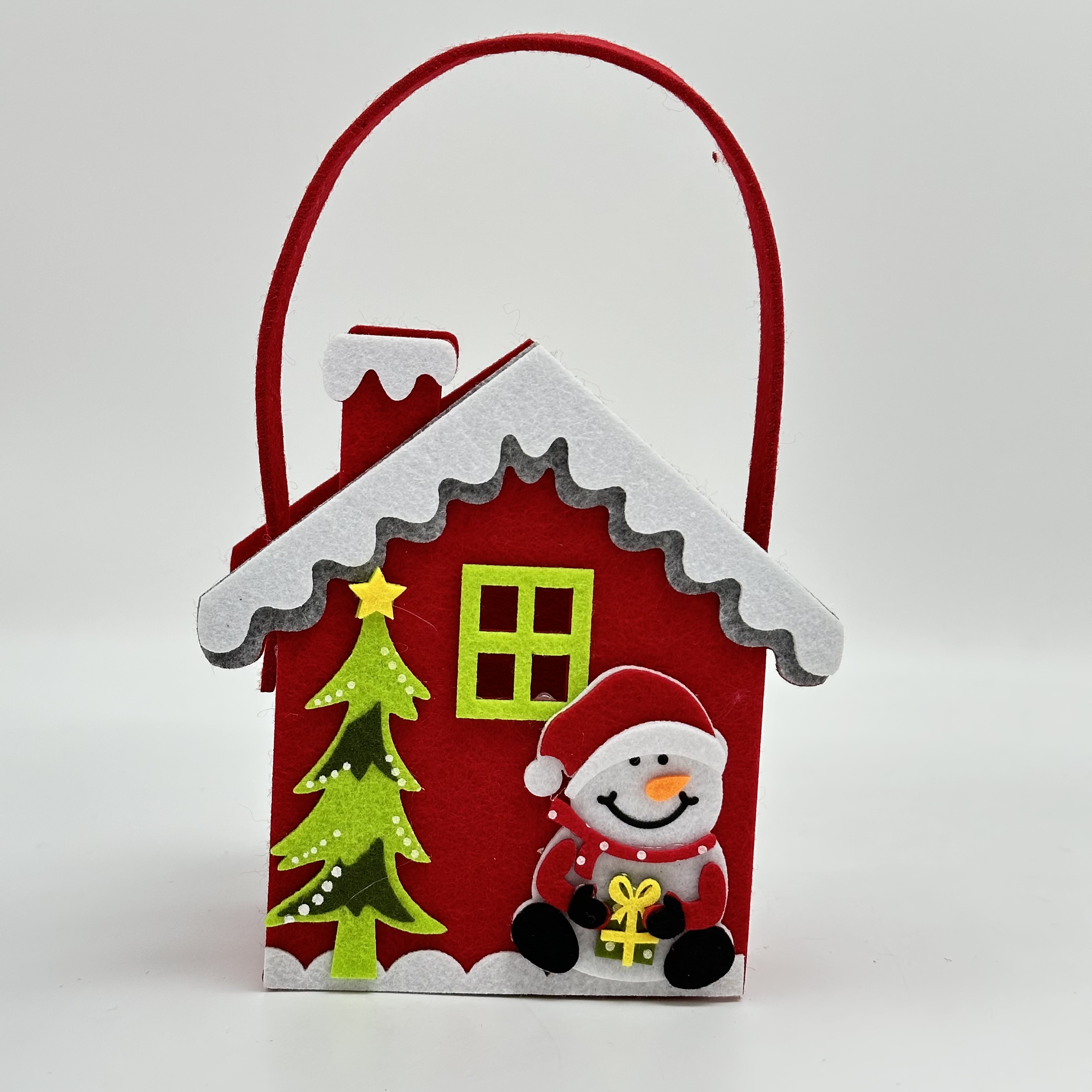 圣诞主题小屋礼盒套装 送礼佳选温馨家居装饰品礼品袋糖果袋毛毡包细节图